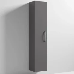 Emily Tall Single Door Storage Unit - Gloss Grey