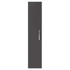 Emily Tall Single Door Storage Unit - Gloss Grey