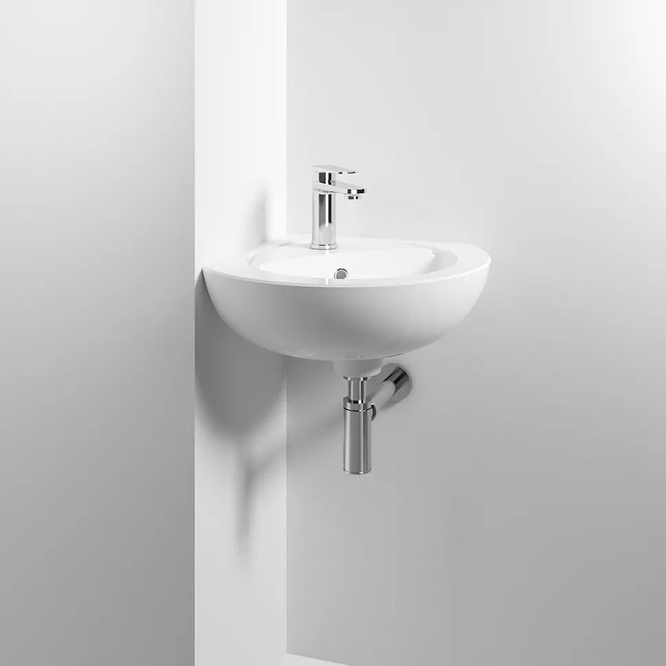 Emma 450mm Corner Wall Hung Basin