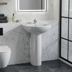 Emma 550mm Full Pedestal & Basin