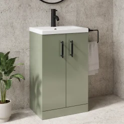 Erin Compact 500mm Floorstanding Cloakroom Vanity Unit & Basin