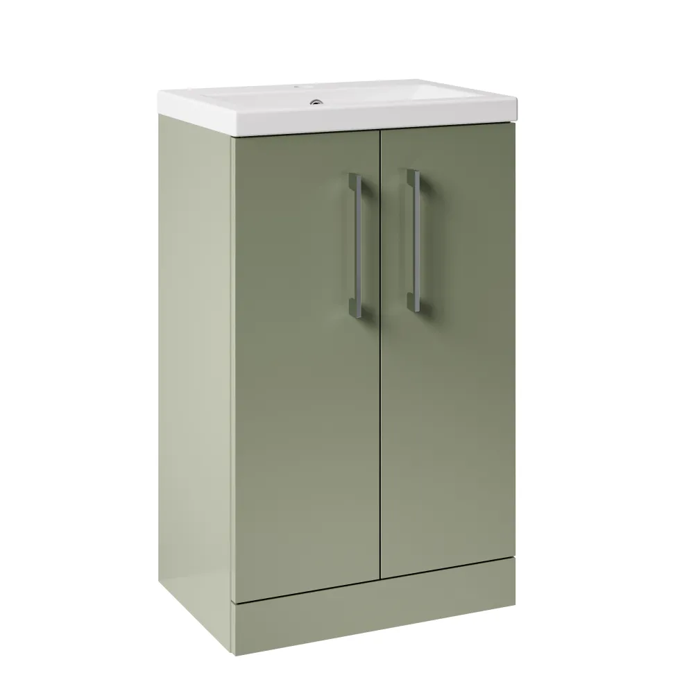 Erin Compact 500mm Floorstanding Cloakroom Vanity Unit & Basin