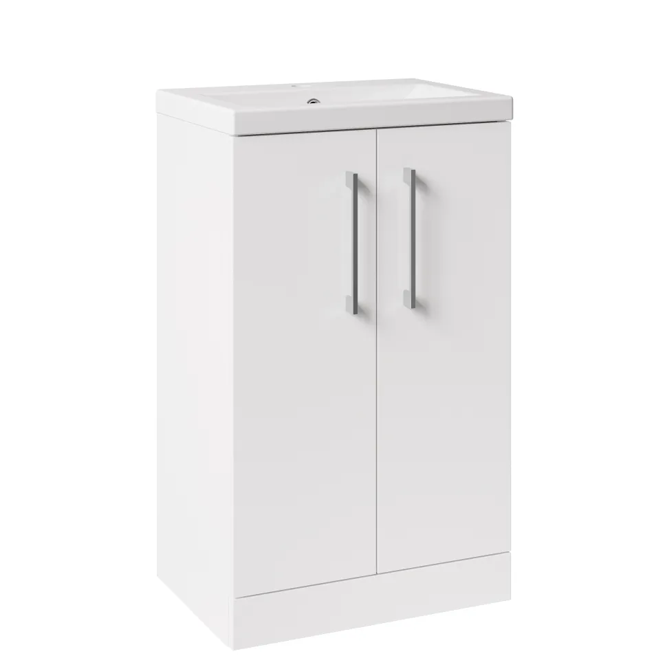 Erin Compact 500mm Floorstanding Cloakroom Vanity Unit & Basin