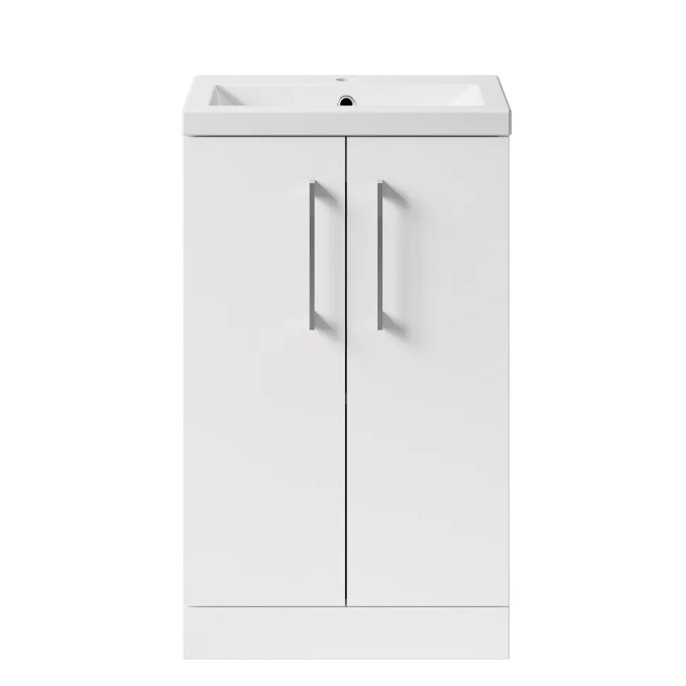 Erin Compact 500mm Floorstanding Cloakroom Vanity Unit & Basin