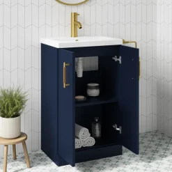 Erin Complete Vanity Unit Bathroom Suite with Rimless Toilet