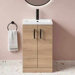 Erin Complete Vanity Unit Bathroom Suite with Rimless Toilet
