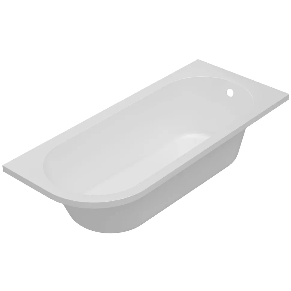 Erin Matt Black Shower Bath Suite with 1700mm J Shaped Bath & Rimless Toilet