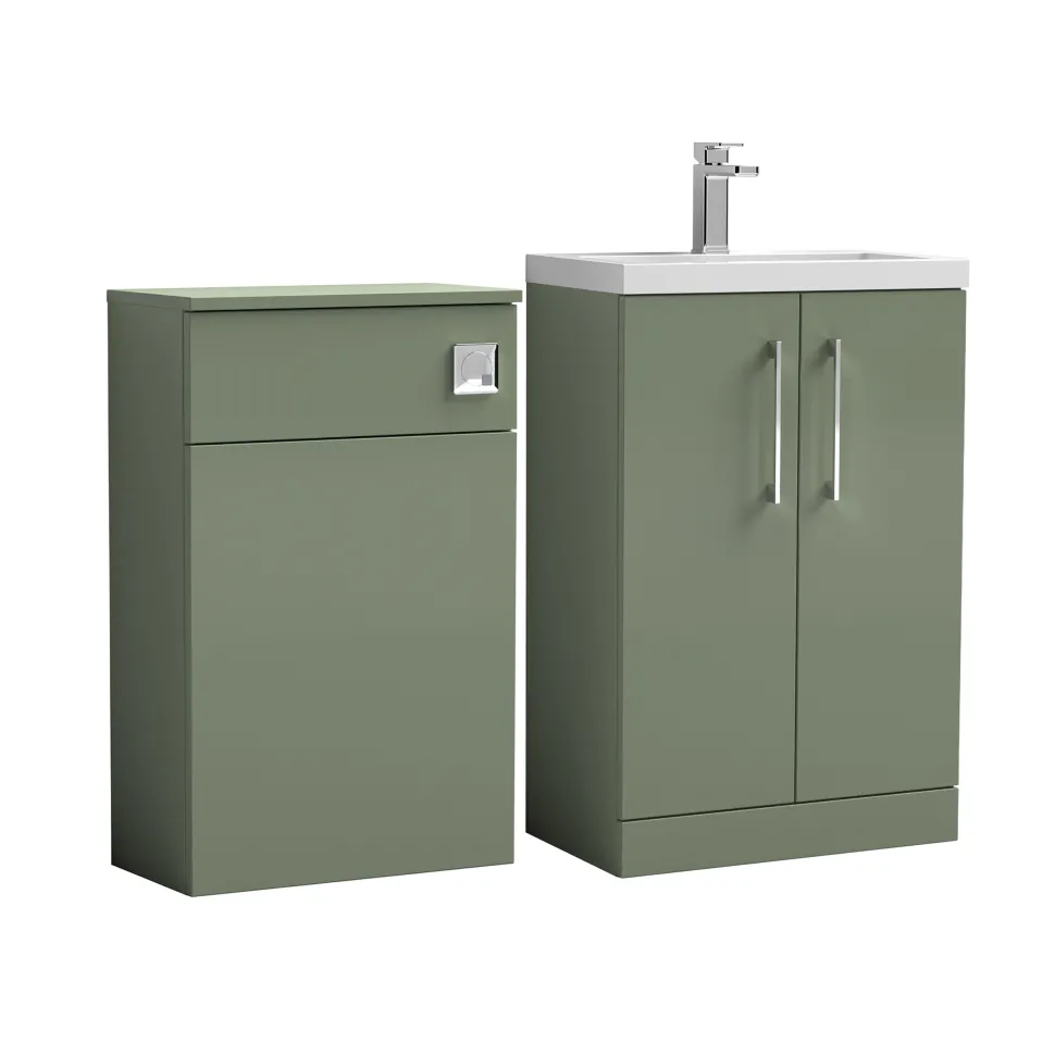 Erin 1000mm 2 Door Combination Basin & Toilet Unit
