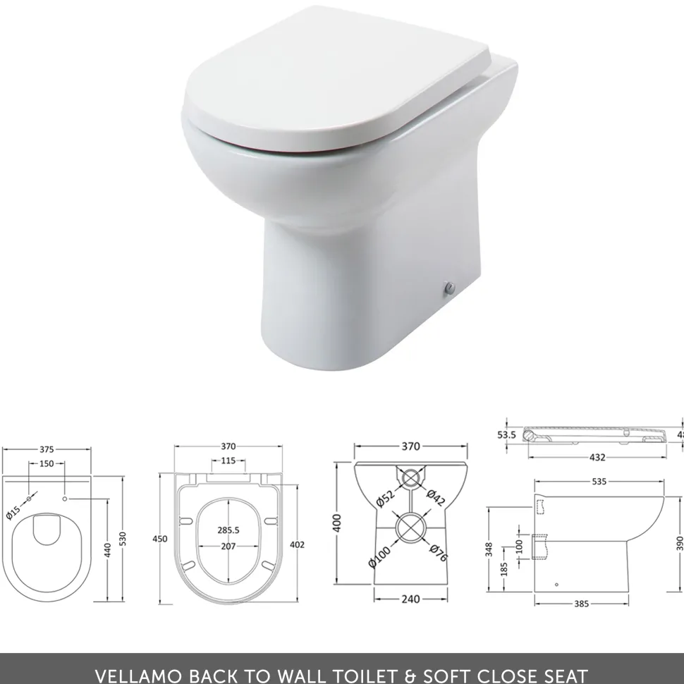 Erin 1000mm 2 Door Combination Basin & Toilet Unit