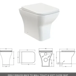 Erin 1000mm 2 Door Combination Basin & Toilet Unit