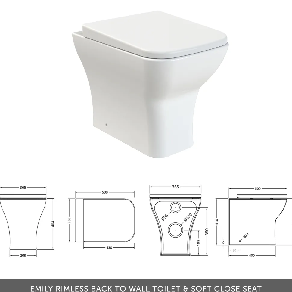 Erin 1000mm 2 Door Combination Basin & Toilet Unit