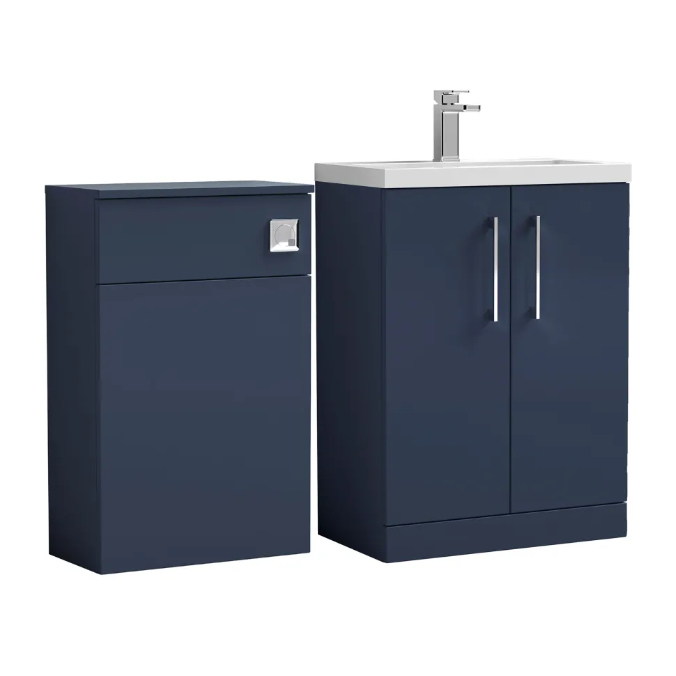 Erin 1100mm 2 Door Combination Basin & Toilet Unit