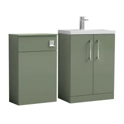 Erin 1100mm 2 Door Combination Basin & Toilet Unit