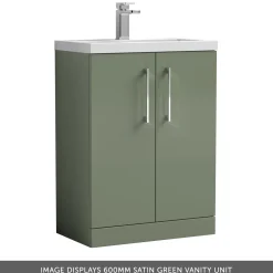 Erin 1100mm 2 Door Combination Basin & Toilet Unit