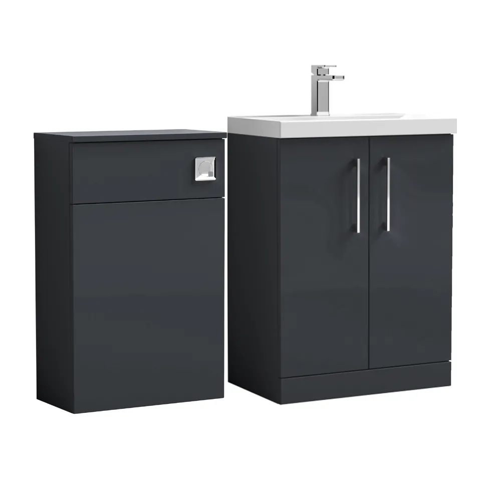 Erin 1100mm 2 Door Combination Basin & Toilet Unit