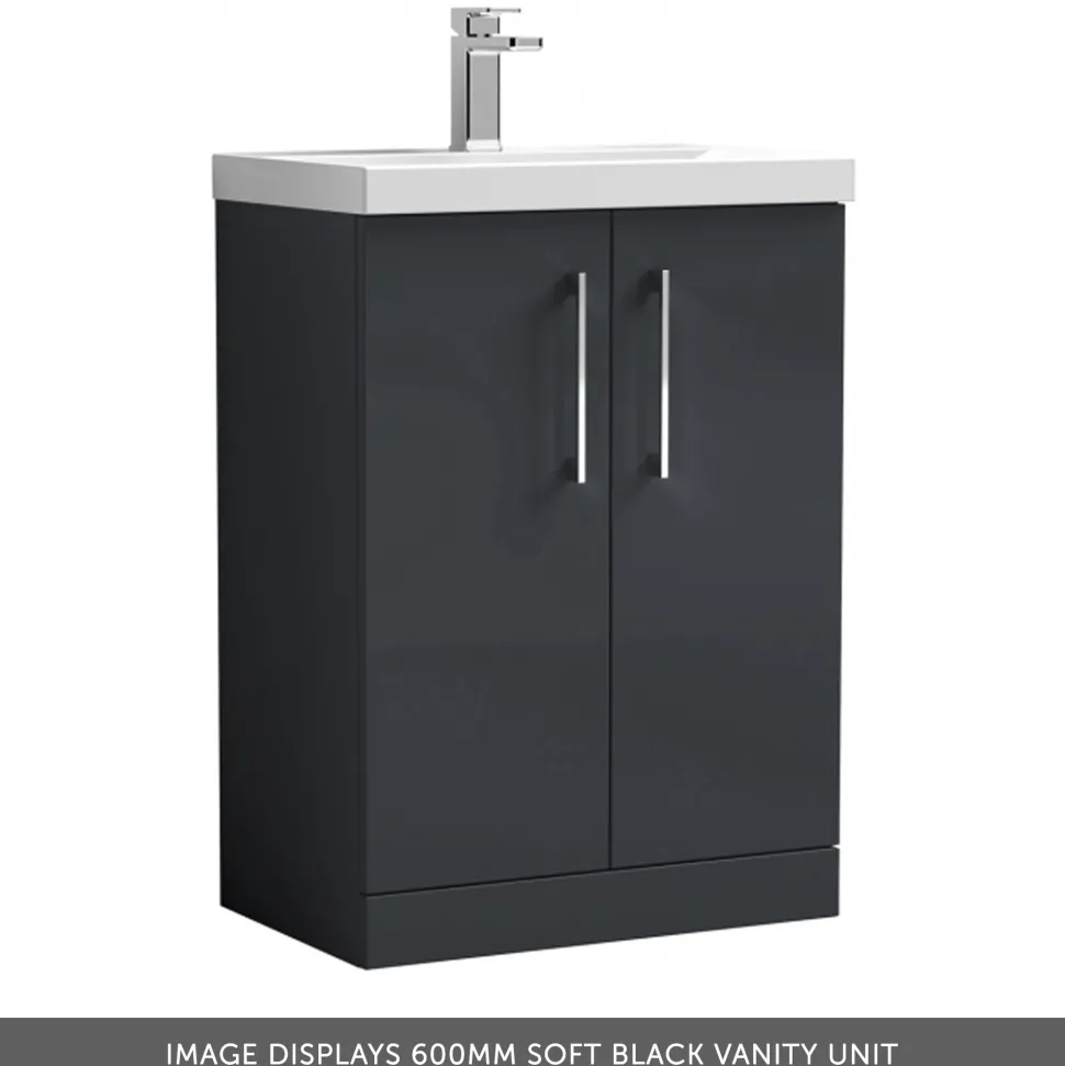 Erin 1100mm 2 Door Combination Basin & Toilet Unit