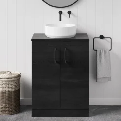 Erin 600mm Floorstanding 2 Door Vanity Unit & Countertop