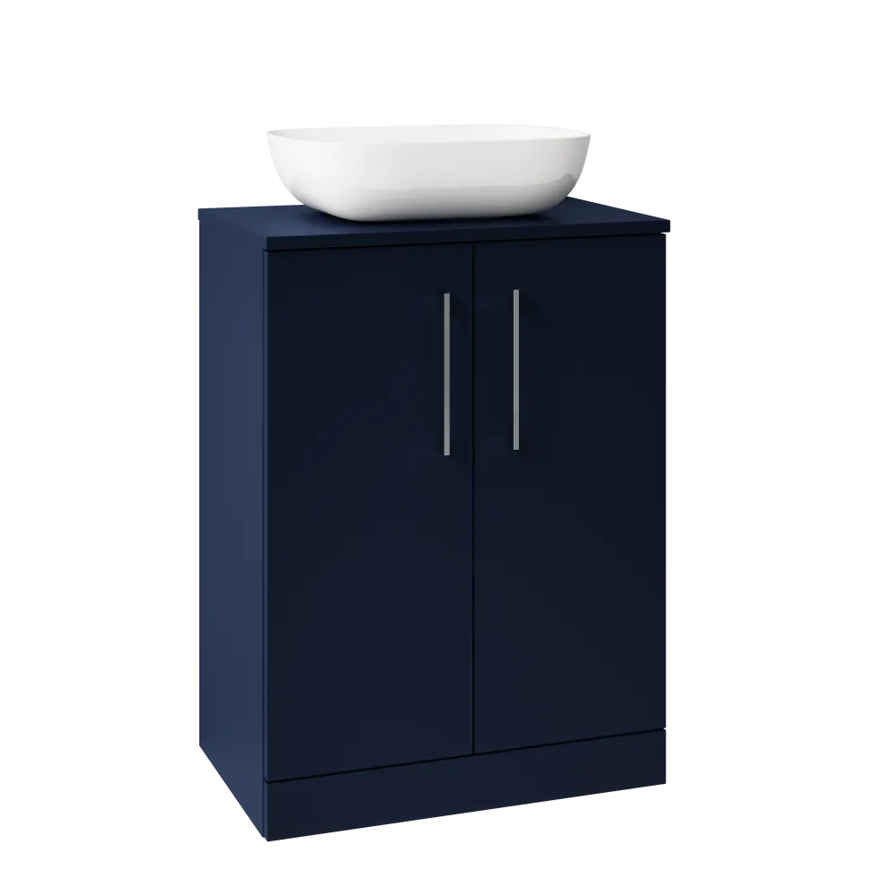 Erin 600mm Floorstanding 2 Door Vanity Unit & Countertop