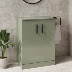Erin 600mm Floorstanding 2 Door Vanity Unit & Countertop