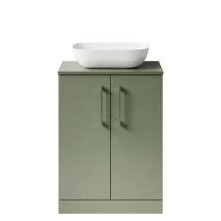 Erin 600mm Floorstanding 2 Door Vanity Unit & Countertop