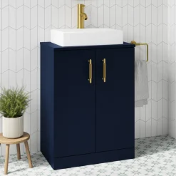 Erin 600mm Floorstanding 2 Door Vanity Unit & Countertop