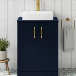 Erin 600mm Floorstanding 2 Door Vanity Unit & Countertop