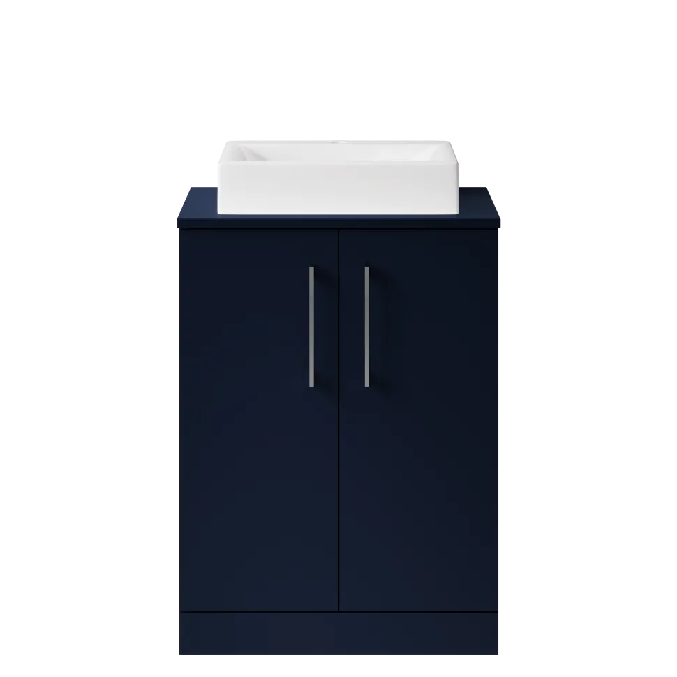 Erin 600mm Floorstanding 2 Door Vanity Unit & Countertop