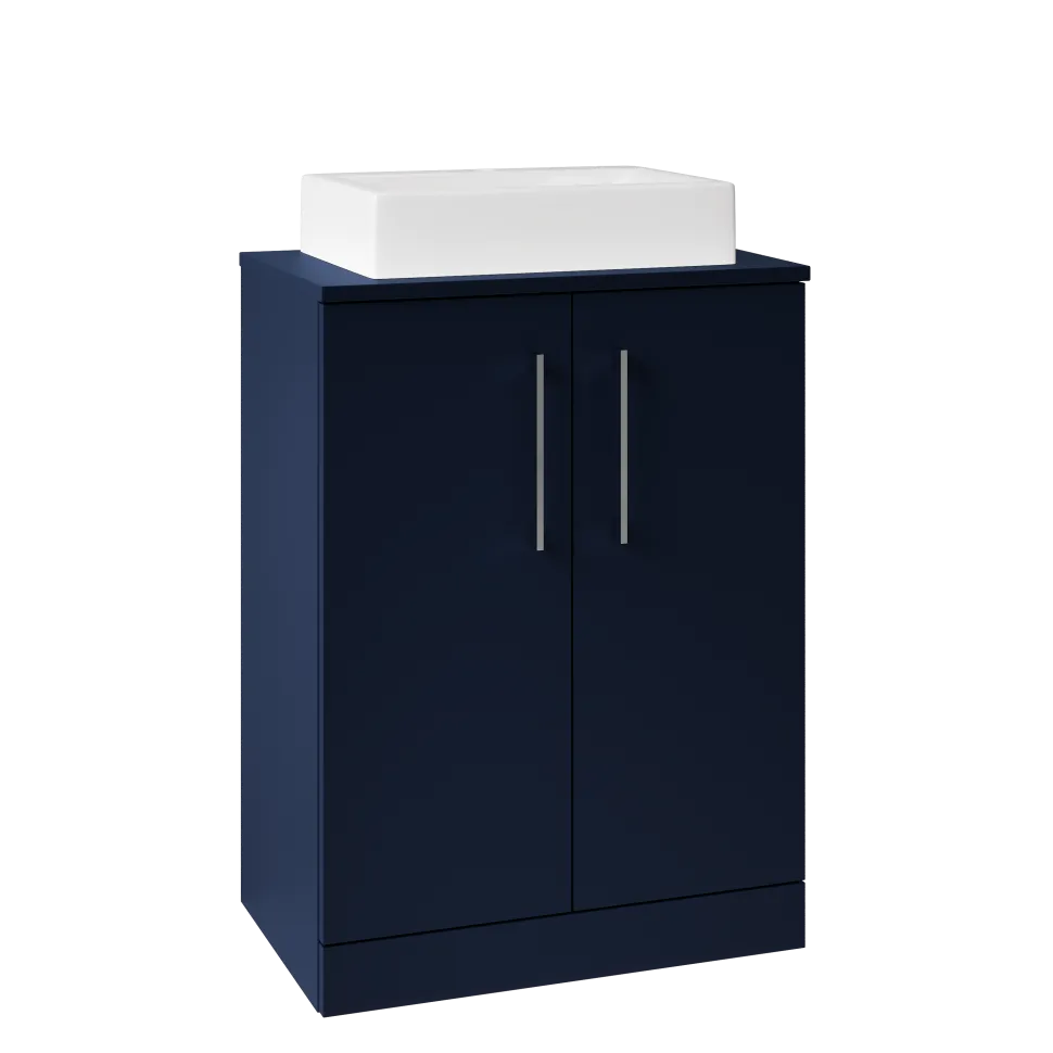 Erin 600mm Floorstanding 2 Door Vanity Unit & Countertop