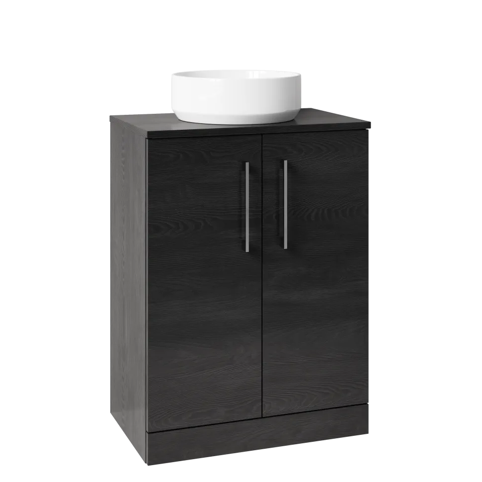 Erin 600mm Floorstanding 2 Door Vanity Unit & Countertop