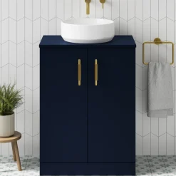 Erin 600mm Floorstanding 2 Door Vanity Unit & Countertop