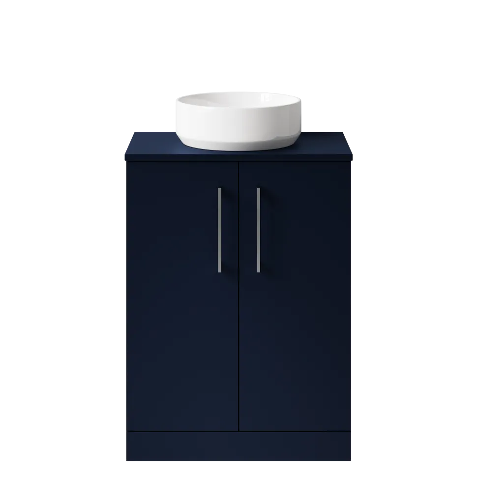 Erin 600mm Floorstanding 2 Door Vanity Unit & Countertop