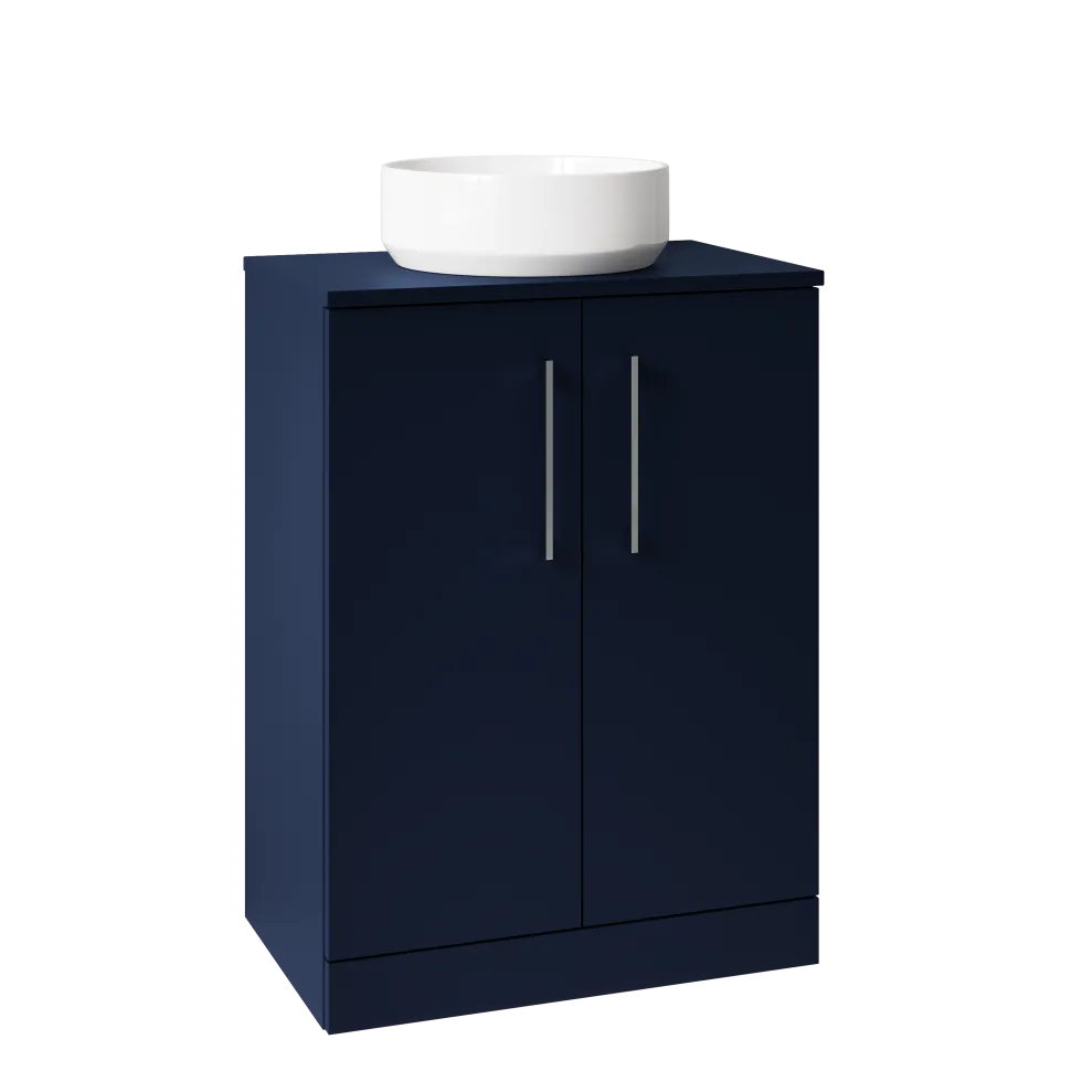 Erin 600mm Floorstanding 2 Door Vanity Unit & Countertop