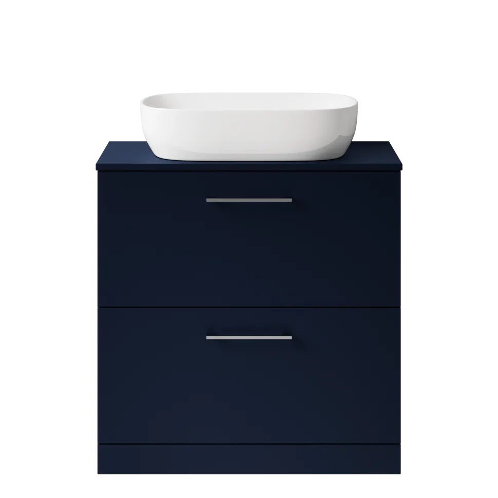 Erin 800mm Floorstanding 2 Drawer Vanity Unit & Countertop