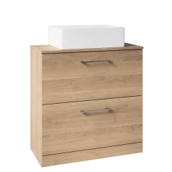 Erin 800mm Floorstanding 2 Drawer Vanity Unit & Countertop