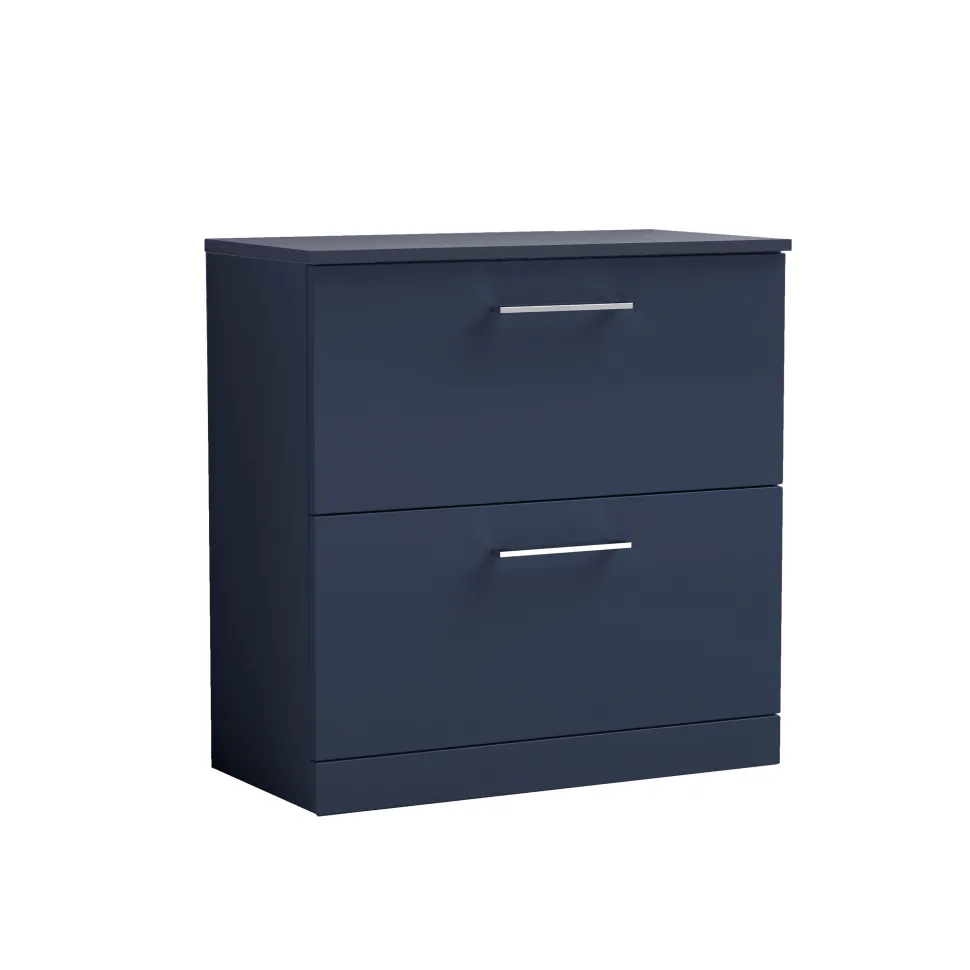 Erin 800mm Floorstanding 2 Drawer Vanity Unit & Countertop