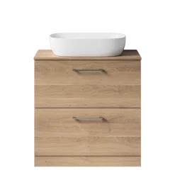 Erin 800mm Floorstanding 2 Drawer Vanity Unit & Countertop