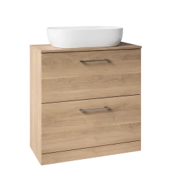 Erin 800mm Floorstanding 2 Drawer Vanity Unit & Countertop