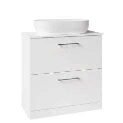 Erin 800mm Floorstanding 2 Drawer Vanity Unit & Countertop