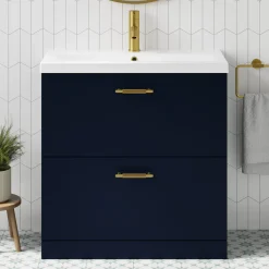 Erin 800mm Floorstanding 2 Drawer Vanity Unit & Basin