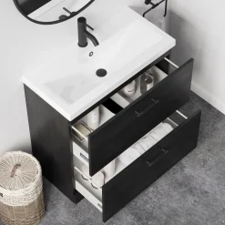 Erin 800mm Floorstanding 2 Drawer Vanity Unit & Basin