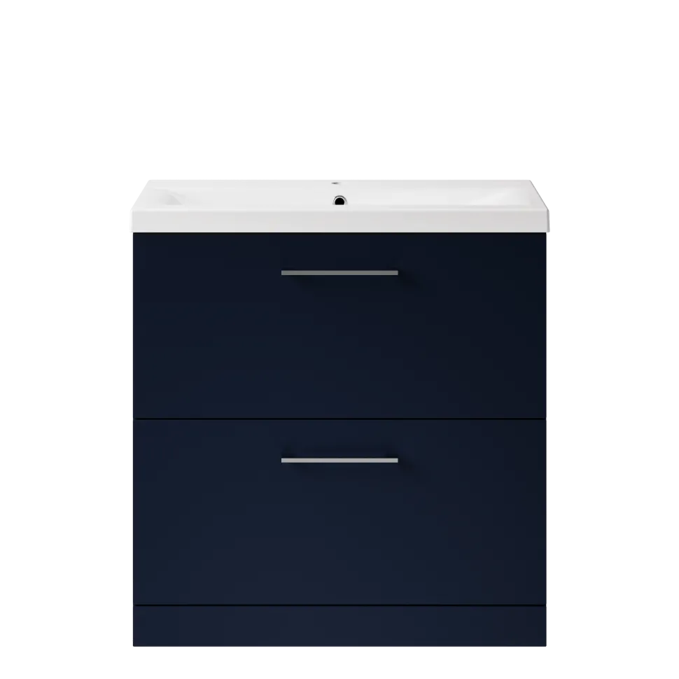 Erin 800mm Floorstanding 2 Drawer Vanity Unit & Basin