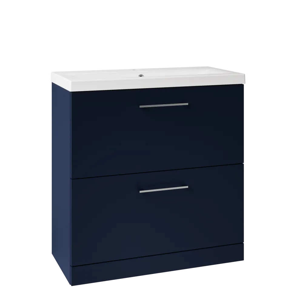 Erin 800mm Floorstanding 2 Drawer Vanity Unit & Basin