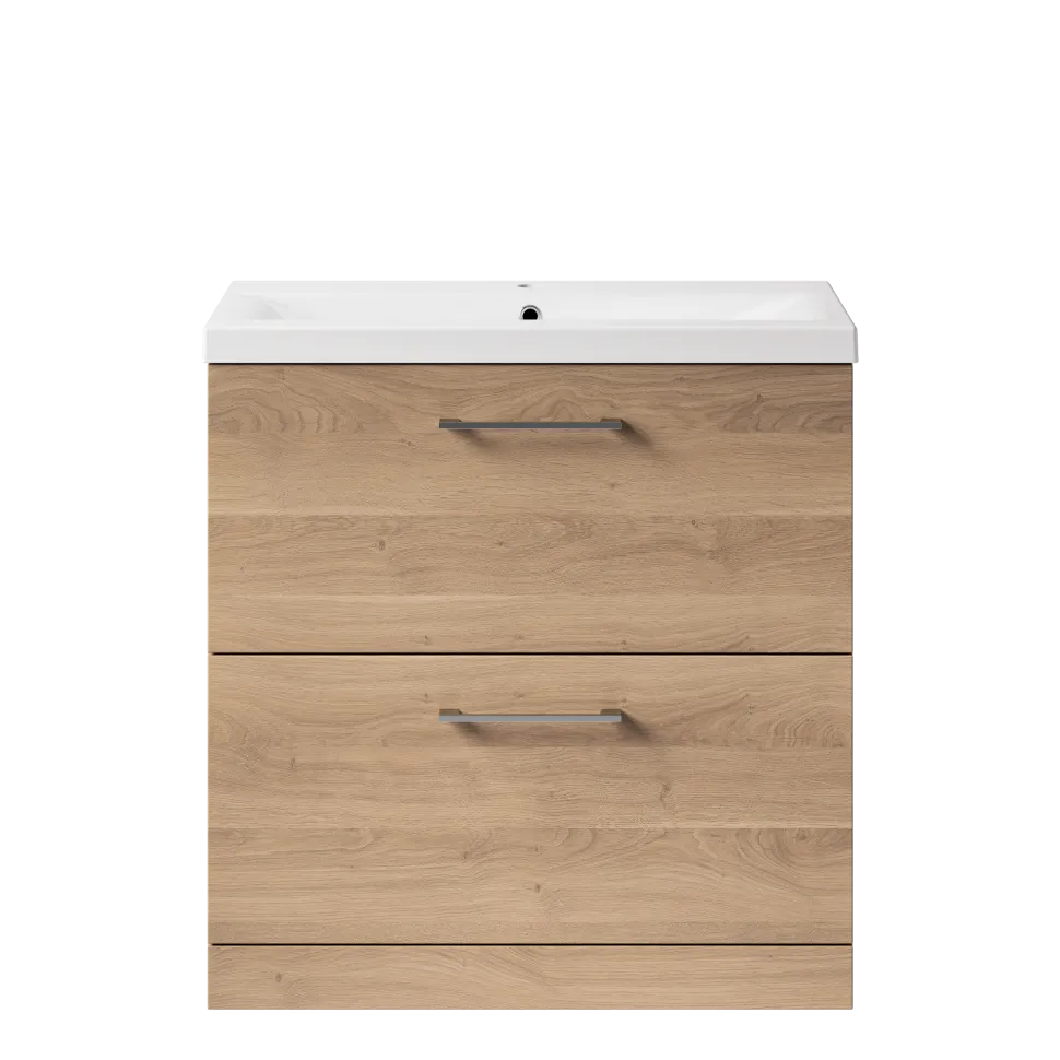 Erin 800mm Floorstanding 2 Drawer Vanity Unit & Basin