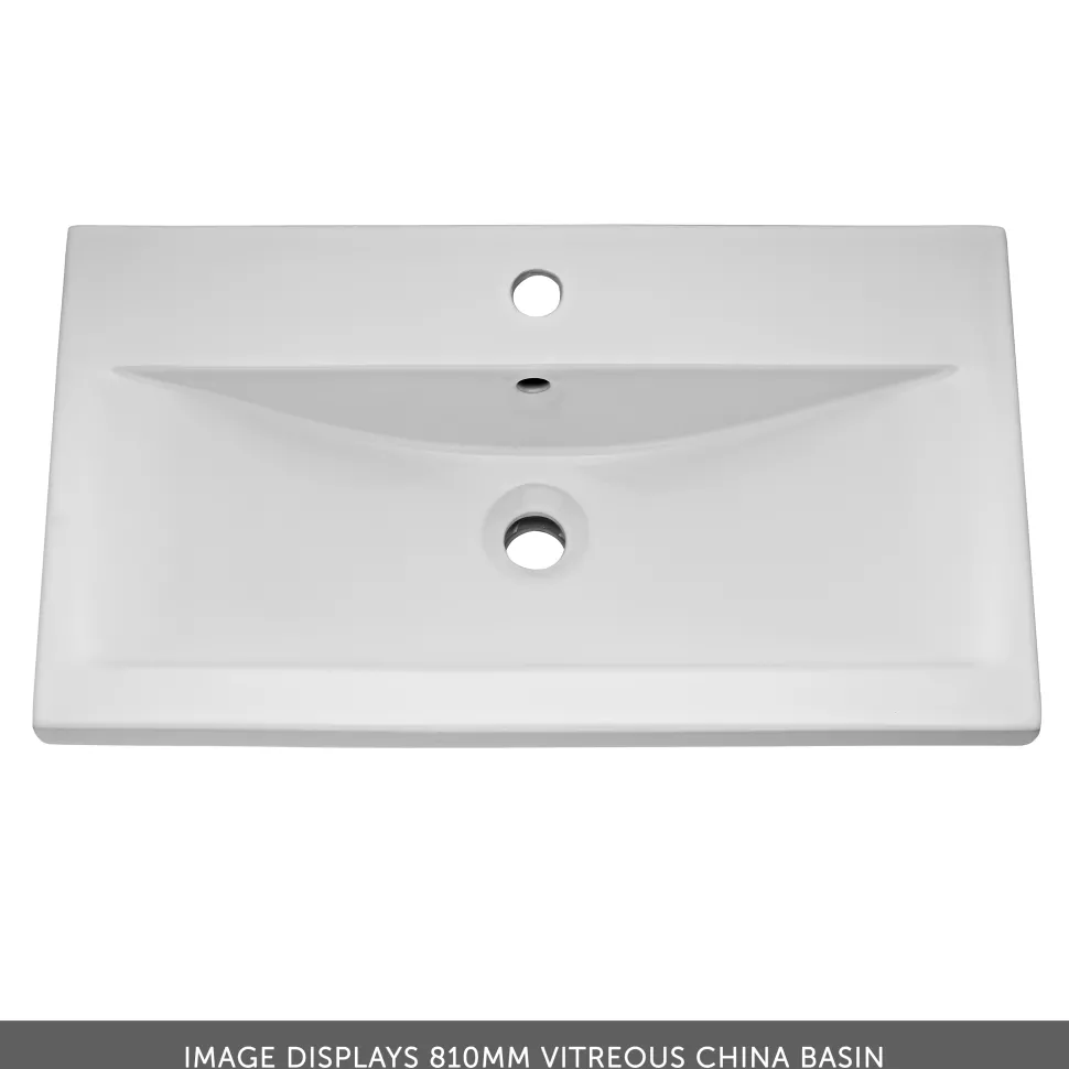 Erin 800mm Floorstanding 2 Drawer Vanity Unit & Basin