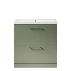 Erin 800mm Floorstanding 2 Drawer Vanity Unit & Basin