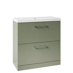 Erin 800mm Floorstanding 2 Drawer Vanity Unit & Basin