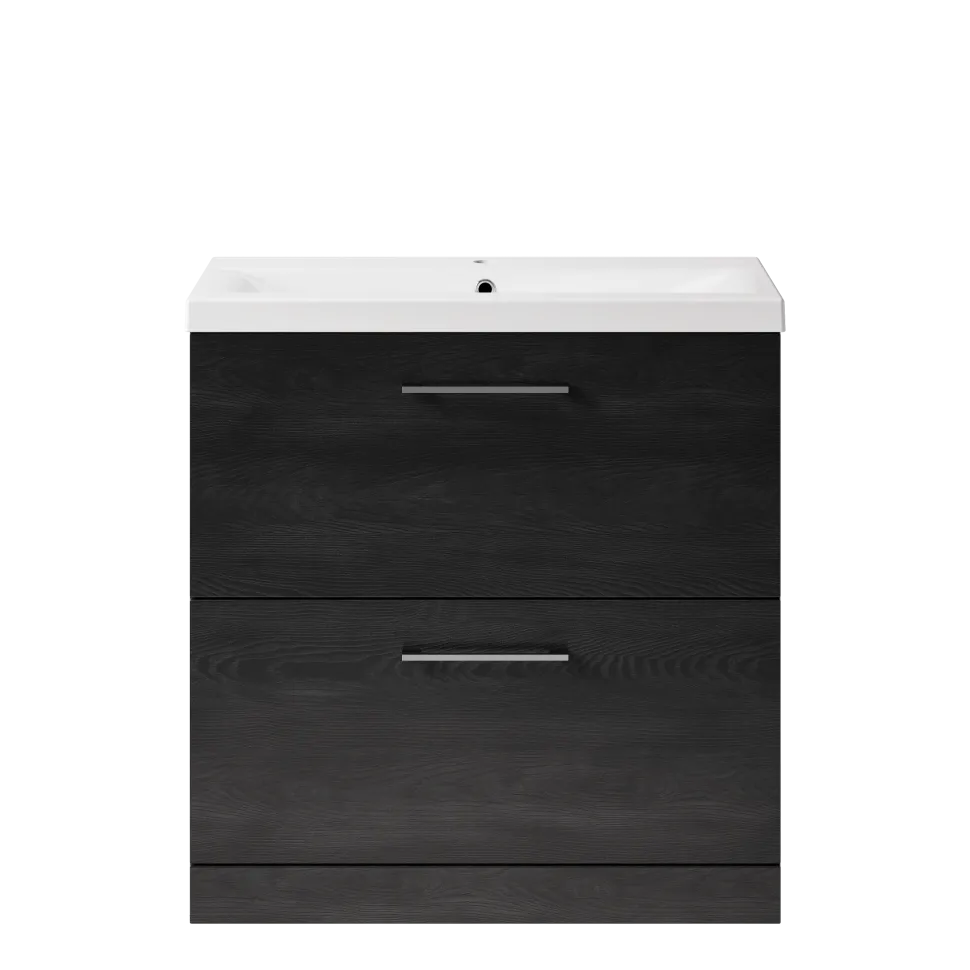 Erin 800mm Floorstanding 2 Drawer Vanity Unit & Basin