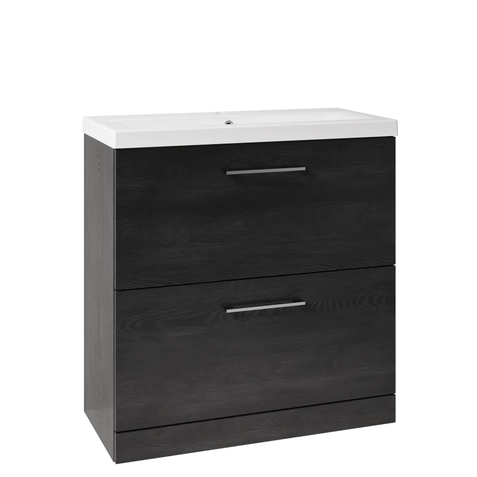 Erin 800mm Floorstanding 2 Drawer Vanity Unit & Basin