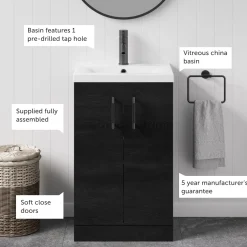 Erin 500mm Floorstanding Vanity Unit & Basin