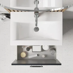 Erin 600mm Wall Mounted 1 Drawer Vanity Unit & Basin